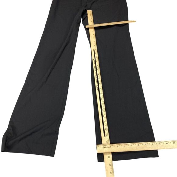 Neiman Marcus Trousers Pants Womens 8 Black Wide Leg Mid Rise Casual Classic Fit - Picture 5 of 15